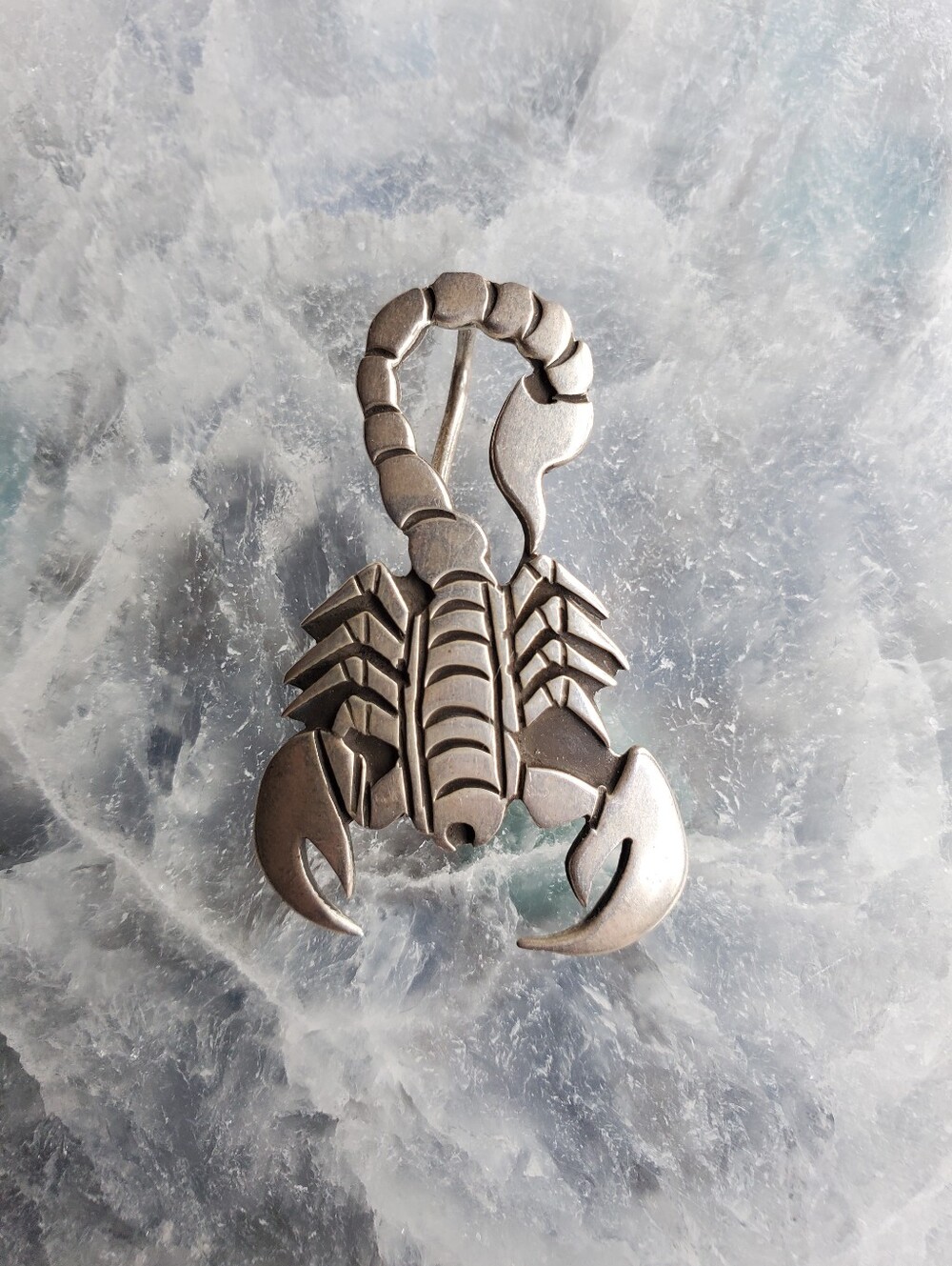 Navajo Silver Scorpion Pendant